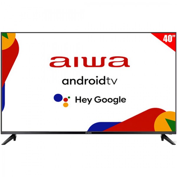 Smart TV LED de 40" Aiwa AW40B4SFG Full HD con Wi-Fi/HDMI/Bivolt - Negro