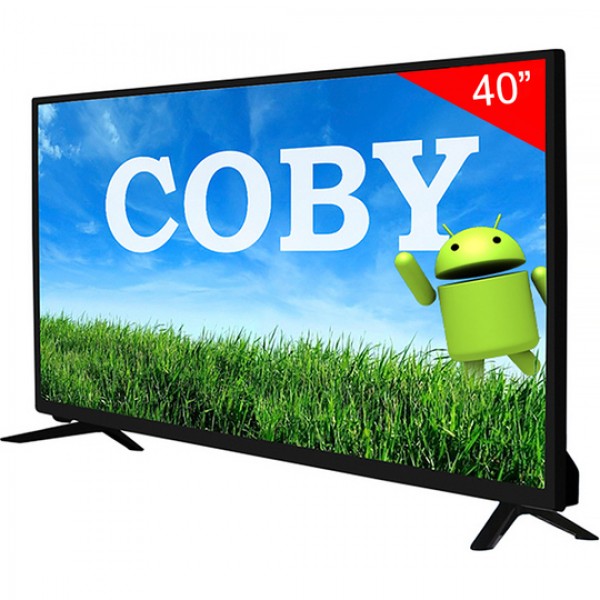 Smart TV LED de 40" Coby CY3359-40SMS-BR Full HD con Wi-Fi/HDMI/Bivolt - Negro
