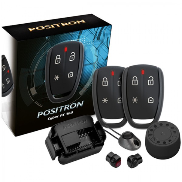 Alarma para Automóvil Positron Cyber FX 360 con Bloqueo de Motor - Negro