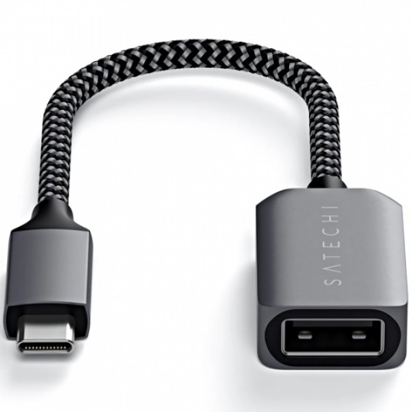Cable Adaptador Satechi ST-UCATCM USB-C a USB-A 3.0 - Gray